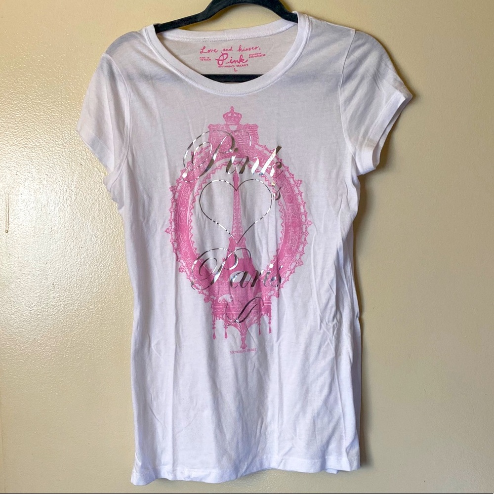 Victoria’s Secret PINK T-shirt Paris Size L